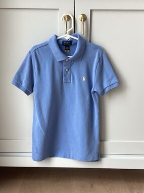 Polo by Ralph Lauren Boys' Light Blue Polo with Yellow Pony